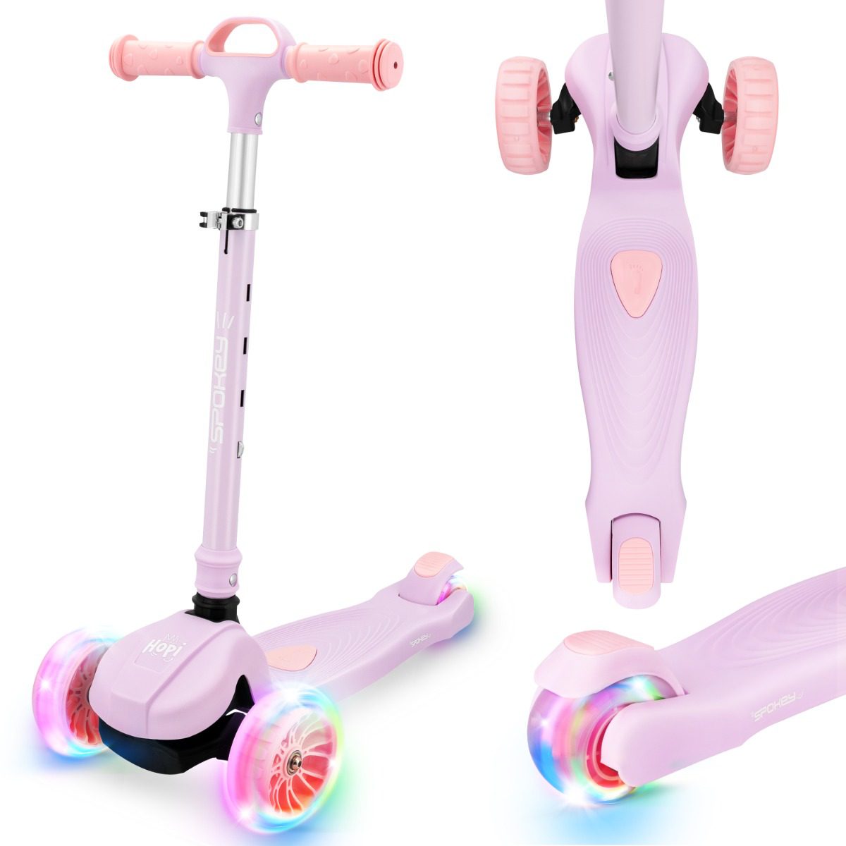 Drie-wiel balance scooter Spokey HOPI roze verstelbaar 58x29 cm Drie-wiel balance scooter Spokey HOPI roze verstelbaar 58x29 cm