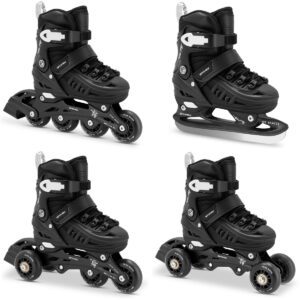 4in1 verstelbare skates zwart 34-38 4in1 verstelbare skates zwart 34-38