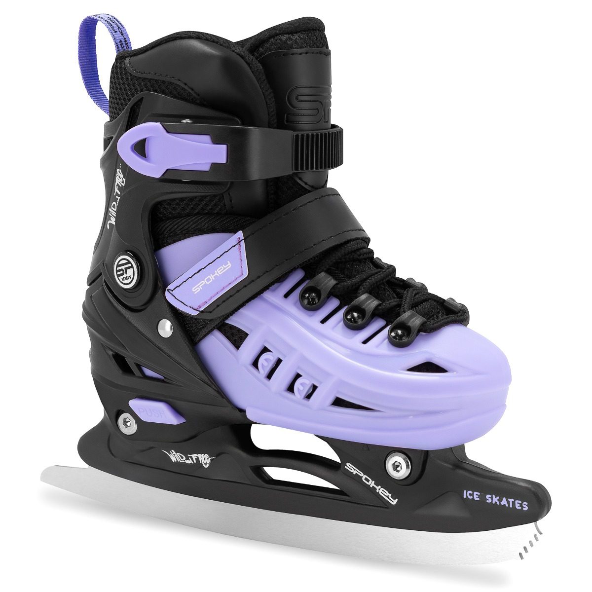 Verstelbare skates - 4 in 1 - zwart / paars - maat 29-33 Verstelbare skates - 4 in 1 - zwart / paars - maat 29-33