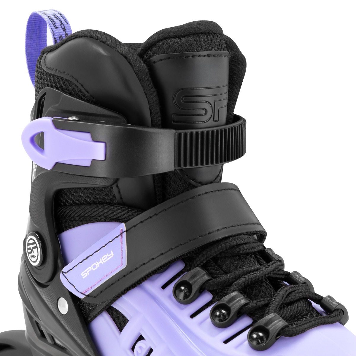 Verstelbare skates - 4 in 1 - zwart / paars - maat 29-33 Verstelbare skates - 4 in 1 - zwart / paars - maat 29-33
