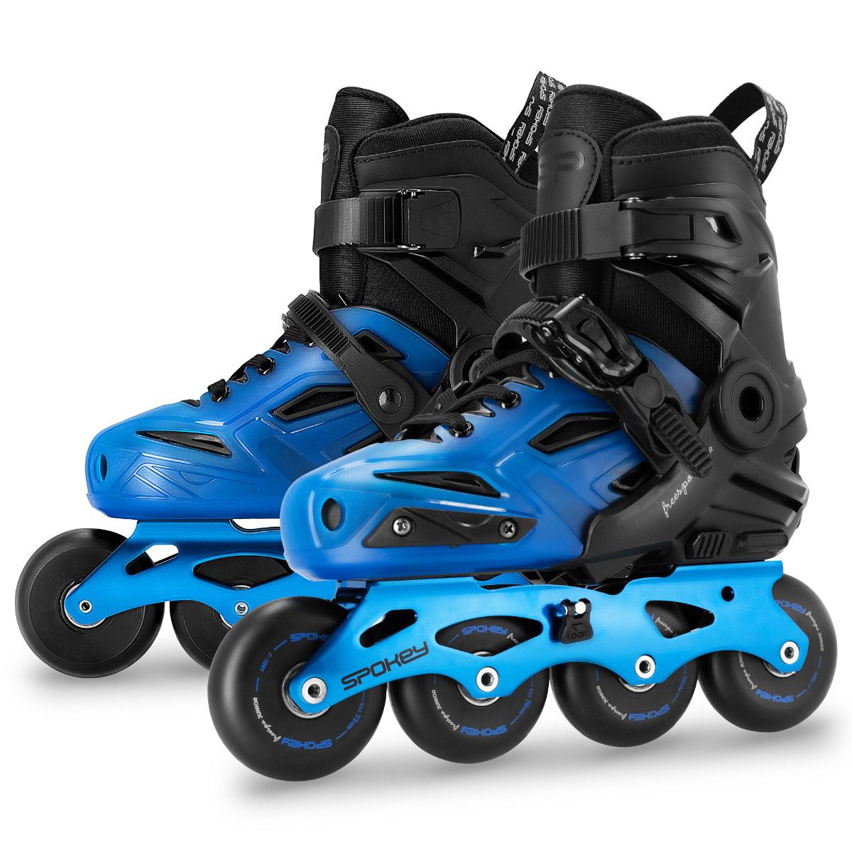 Verstelbare inline skates voor kinderen - zwart/blauw Verstelbare inline skates voor kinderen - zwart/blauw