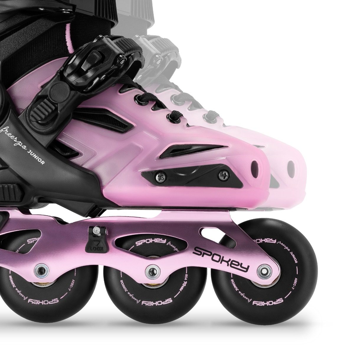 Verstelbare inline skates voor meisjes - Zwart / Roze - Spokey FREESPO JUNIOR Verstelbare inline skates voor meisjes - Zwart / Roze - Spokey FREESPO JUNIOR