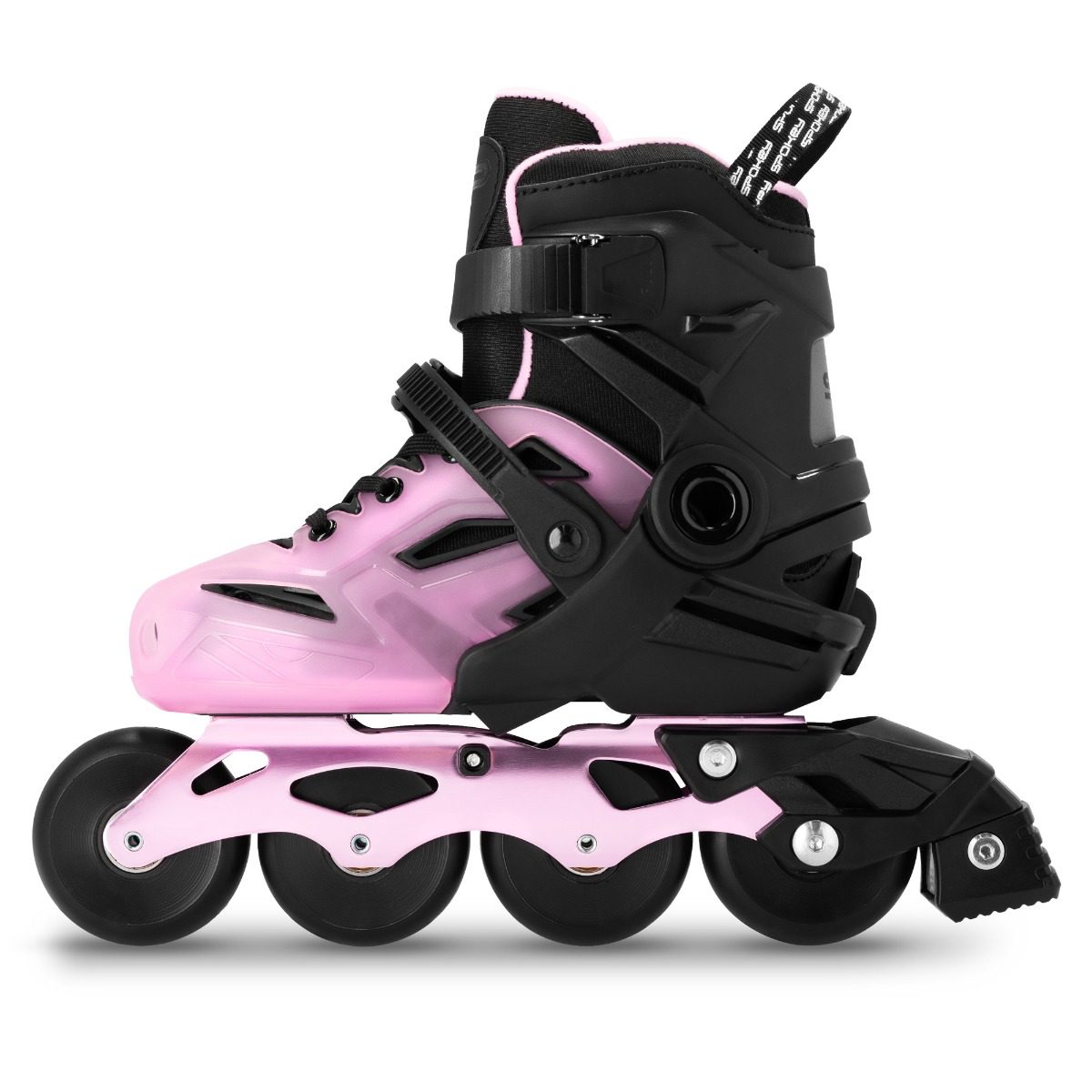 Verstelbare inline skates voor meisjes - Zwart / Roze - Spokey FREESPO JUNIOR Verstelbare inline skates voor meisjes - Zwart / Roze - Spokey FREESPO JUNIOR