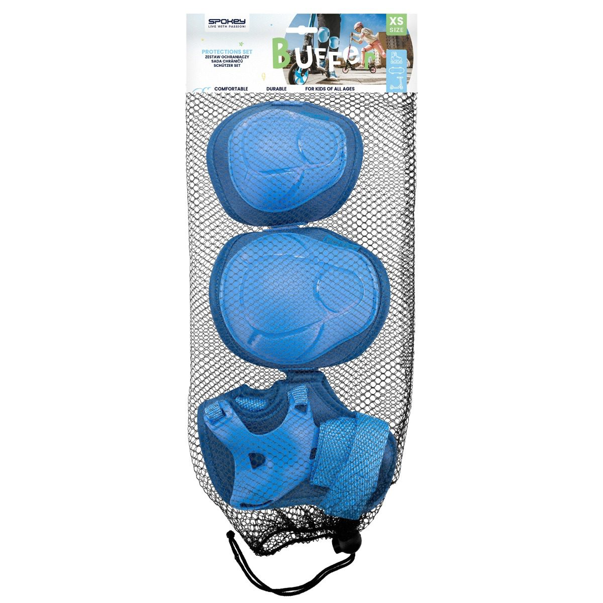 Spokey BUFFER beschermpads jongens 3-delig Spokey BUFFER beschermpads jongens 3-delig