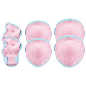 Kinderen knie- en elleboogbeschermers roze blauw