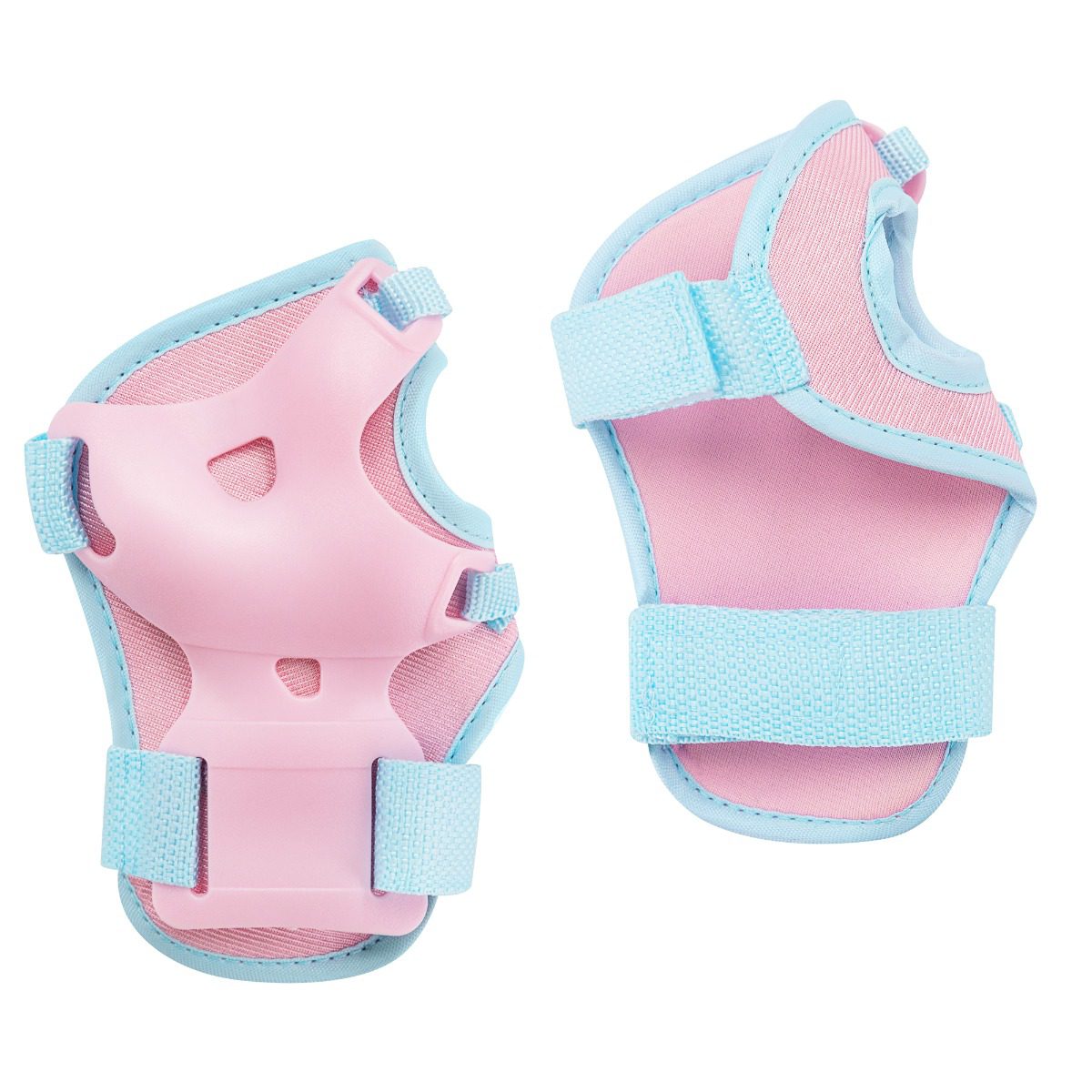 Kinderen knie- en elleboogbeschermers roze blauw Kinderen knie- en elleboogbeschermers roze blauw