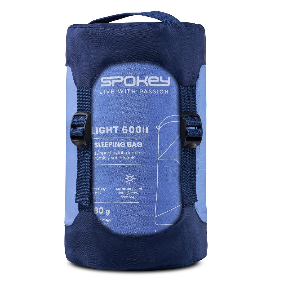 Lichte zomerslaapzak zwart 210x75 cm - Spokey ULTRALIGHT 600II Lichte zomerslaapzak zwart 210x75 cm - Spokey ULTRALIGHT 600II