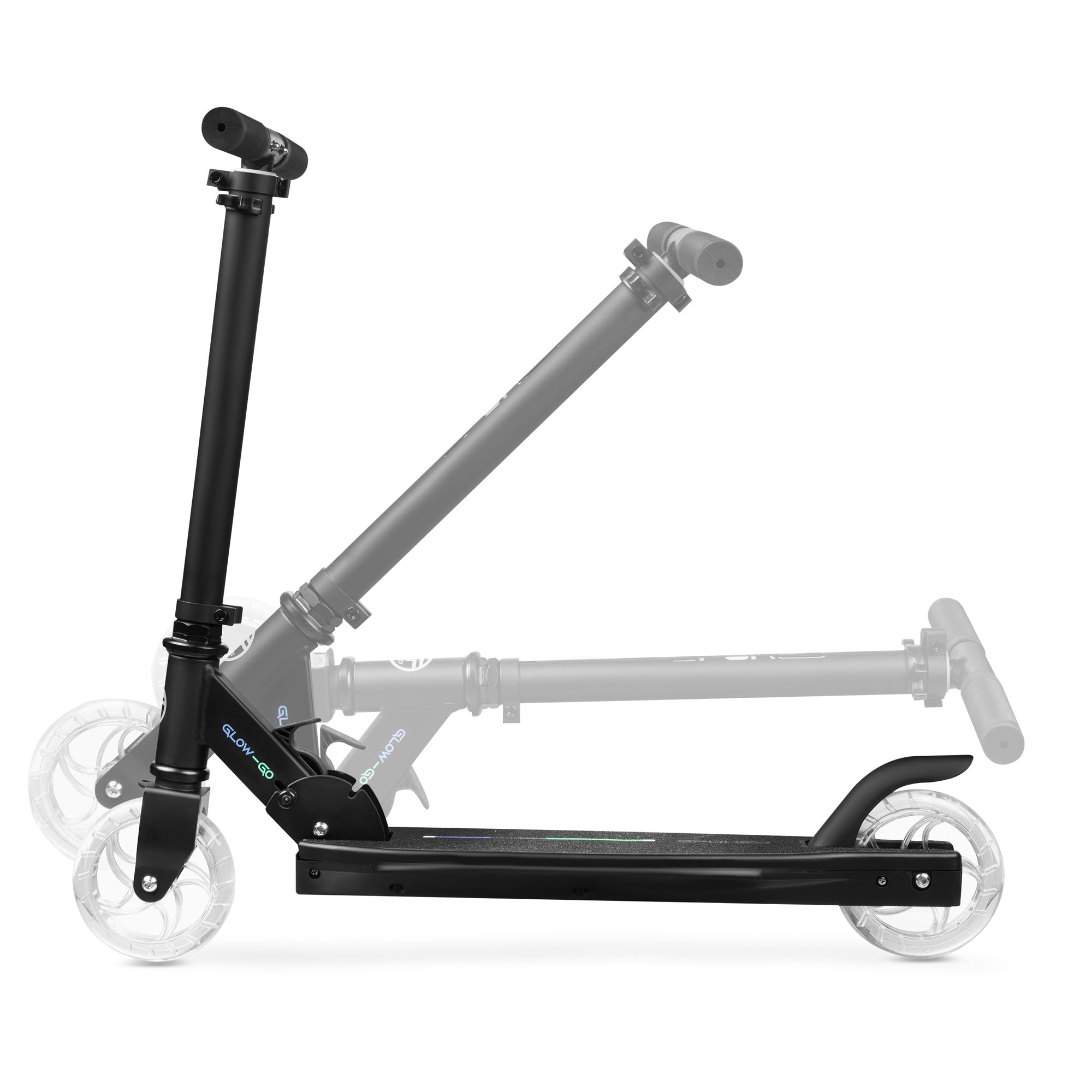 Opvouwbare Glow Go scooter met LED verlichting Opvouwbare Glow Go scooter met LED verlichting