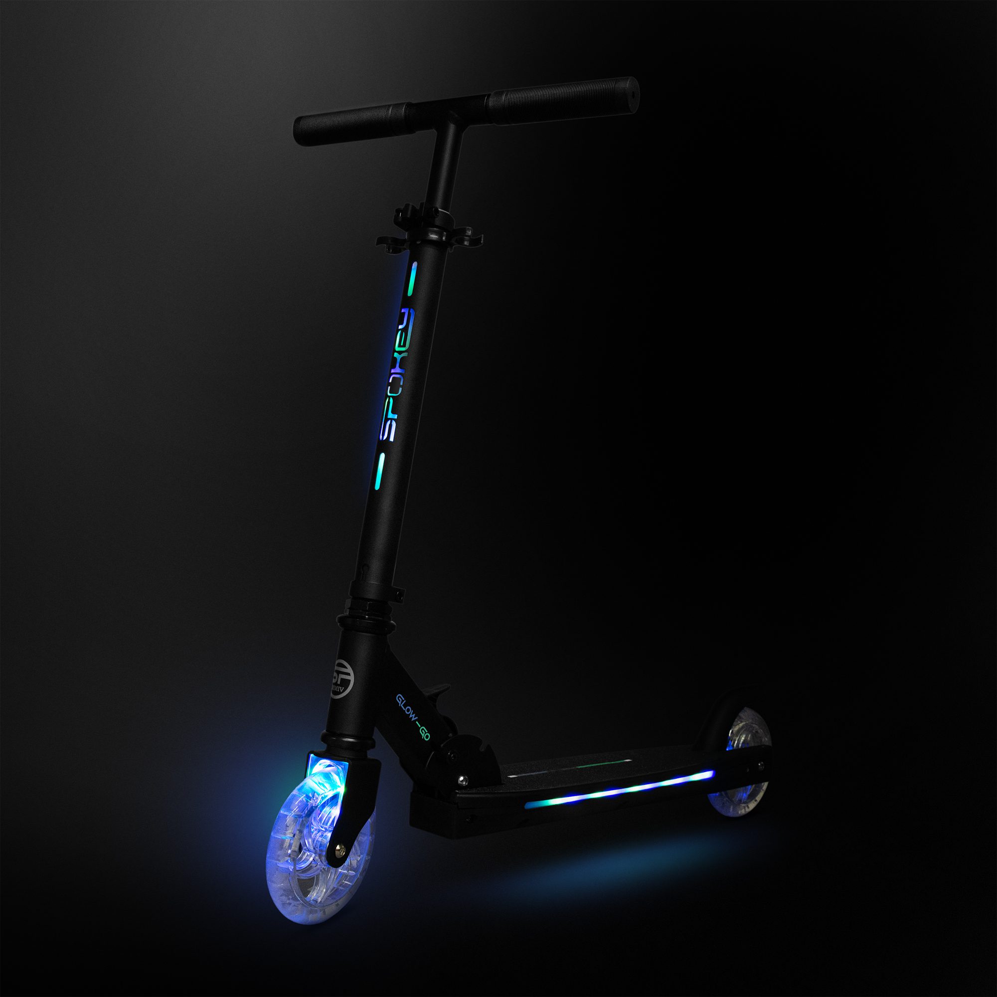 Opvouwbare Glow Go scooter met LED verlichting Opvouwbare Glow Go scooter met LED verlichting