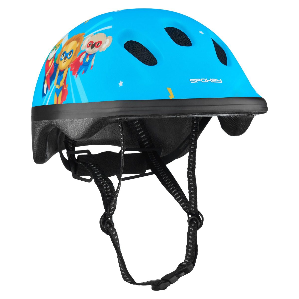 Fiets- en skatehelm voor jongens - Blauw - 52-56 cm - Spokey FUN Fiets- en skatehelm voor jongens - Blauw - 52-56 cm - Spokey FUN