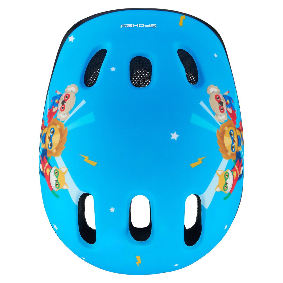 Fiets- en skatehelm voor jongens - Blauw - 52-56 cm - Spokey FUN Fiets- en skatehelm voor jongens - Blauw - 52-56 cm - Spokey FUN