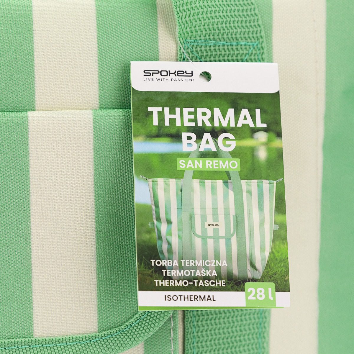 Koeltas Spokey SAN REMO 28L groen/wit Koeltas Spokey SAN REMO 28L groen/wit