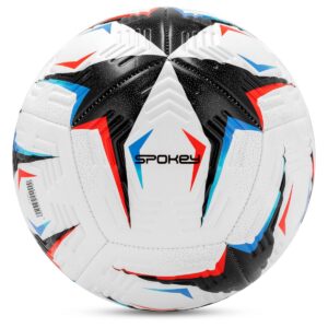 Voetbal - Maat 5 - Schokabsorberende 2.8mm Foamlaag - Wit / Zwart / Rood / Blauw - Spokey FLICK