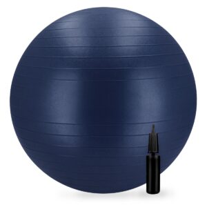 Gymbal - Fitnessbal - Inclusief pomp - Blauw - Spokey FITBALL