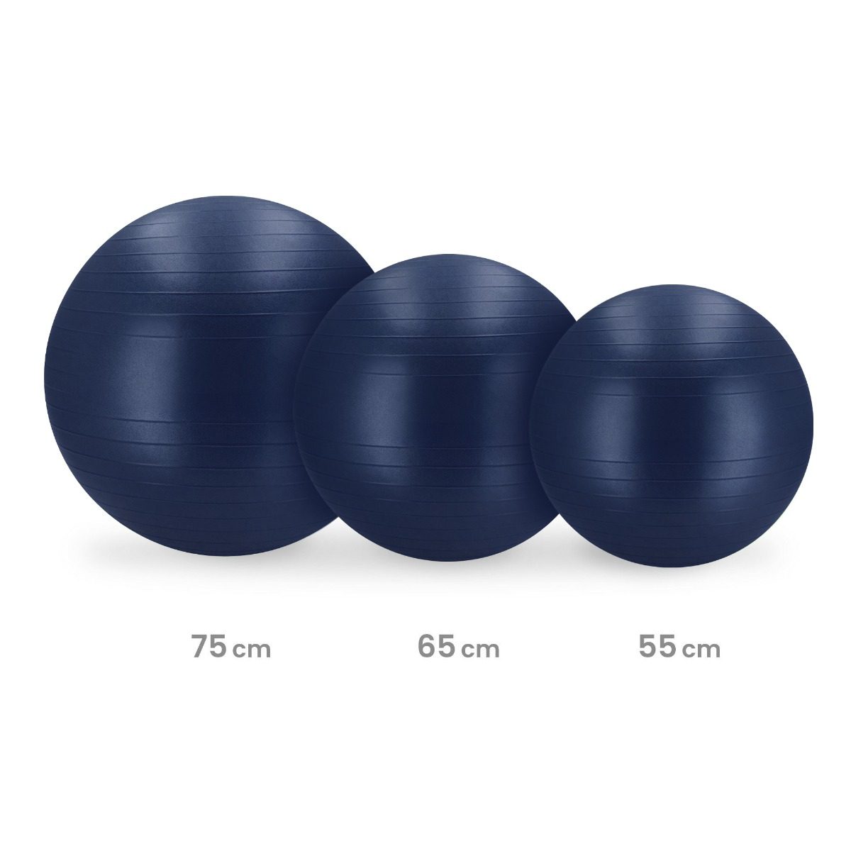 Gymbal - Fitnessbal - Inclusief pomp - Blauw - Spokey FITBALL Gymbal - Fitnessbal - Inclusief pomp - Blauw - Spokey FITBALL