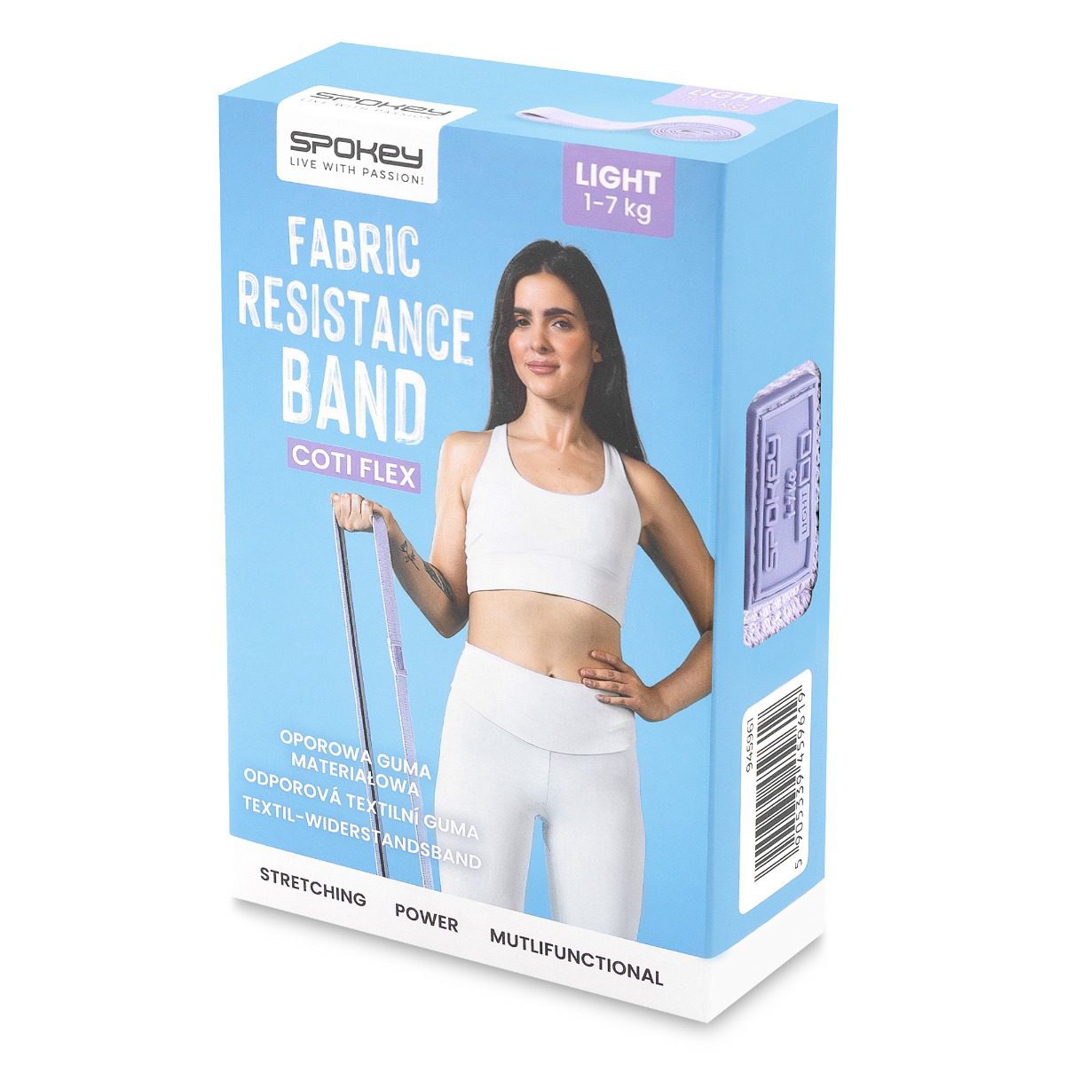 Weerstandsband Light 1 tot 7 kg – Pull up Resistance Band – Fitness Elastiek – Paars - Spokey Powerband Light Weerstandsband Light 1 tot 7 kg – Pull up Resistance Band – Fitness Elastiek – Paars - Spokey Powerband Light
