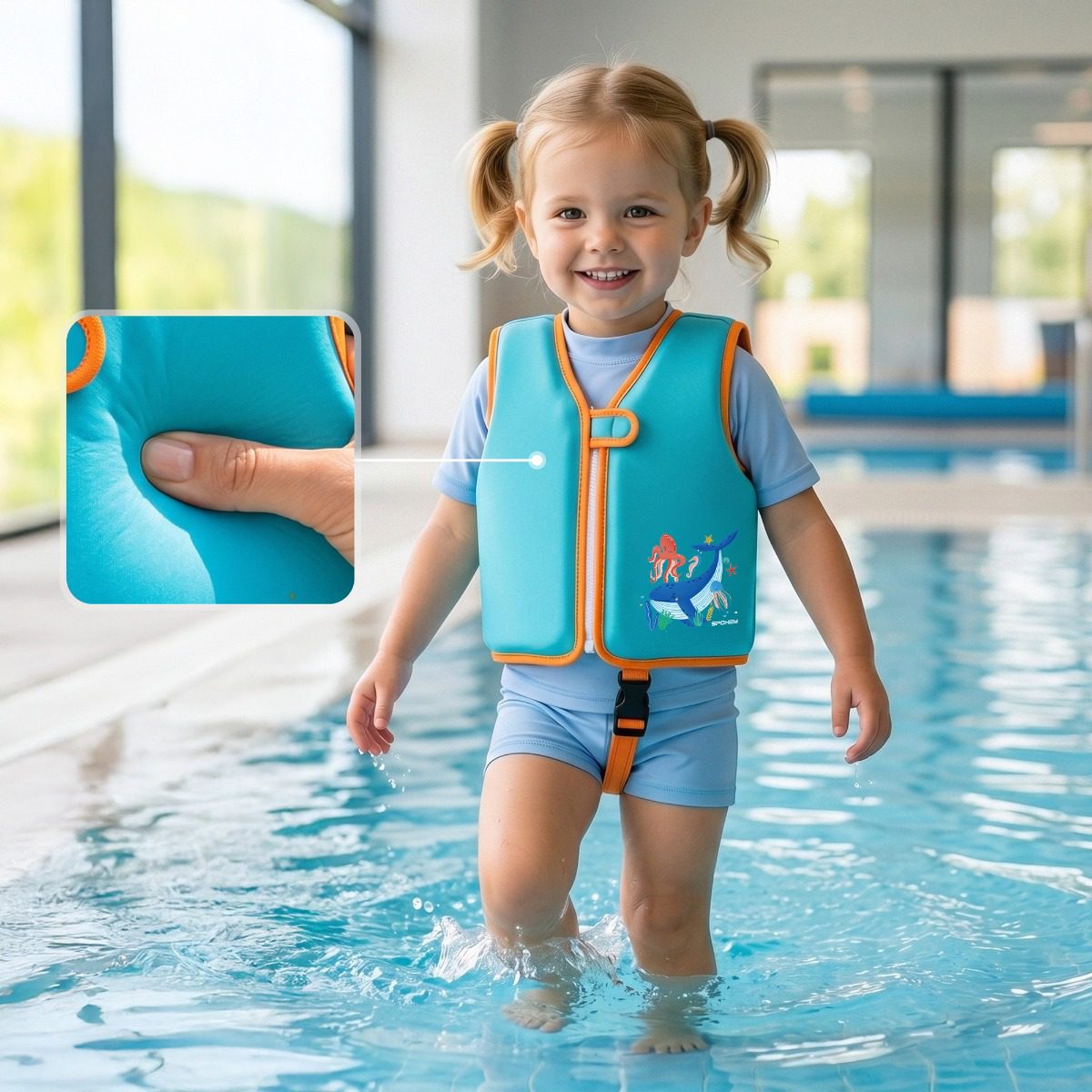 Neopreen zwemvest kinderen multicolor 3-6 jaar Neopreen zwemvest kinderen multicolor 3-6 jaar