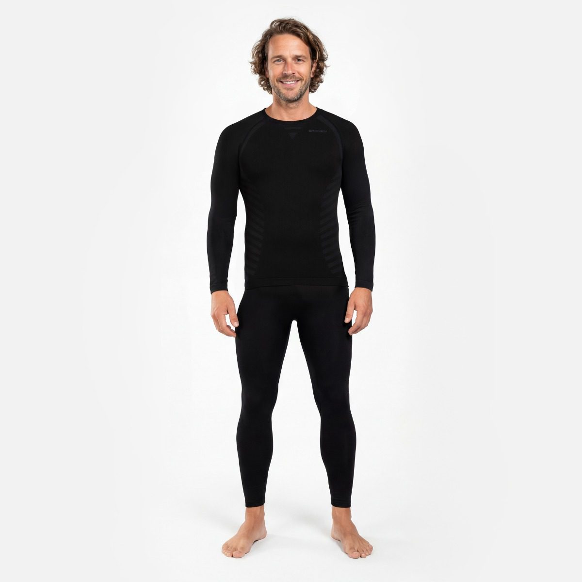 Heren thermokleding set zwart Heren thermokleding set zwart