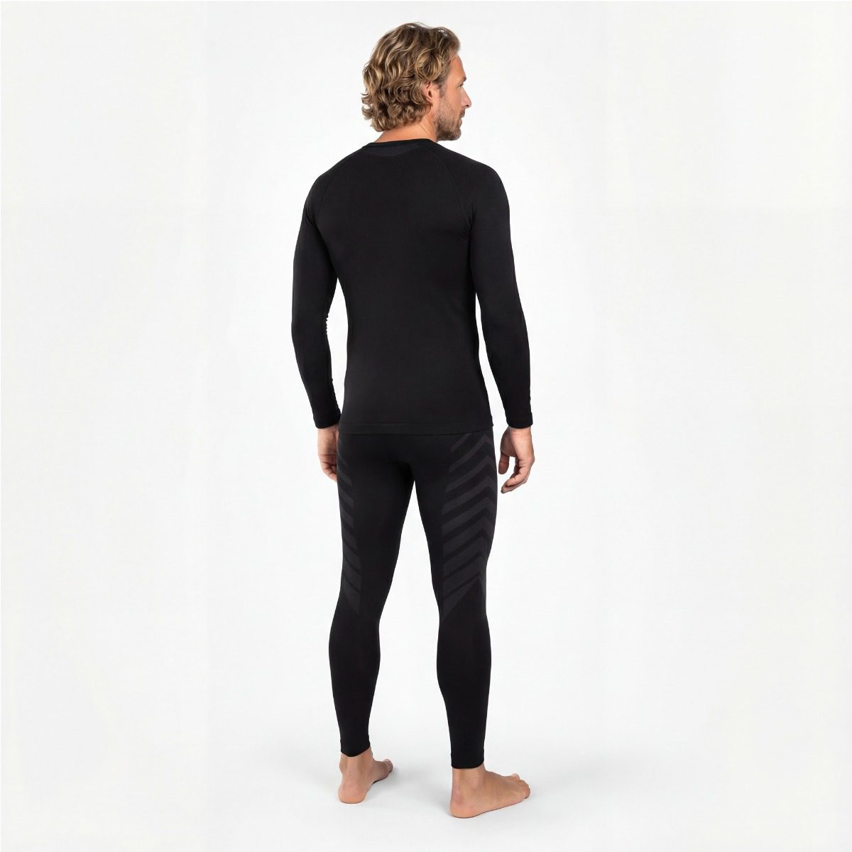 Heren thermokleding set zwart Heren thermokleding set zwart