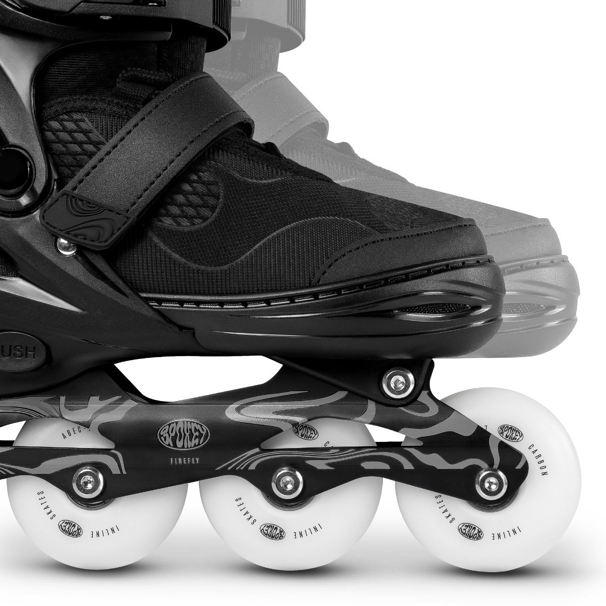 FIREFLY inline skates zwart/crème 35-38 FIREFLY inline skates zwart/crème 35-38