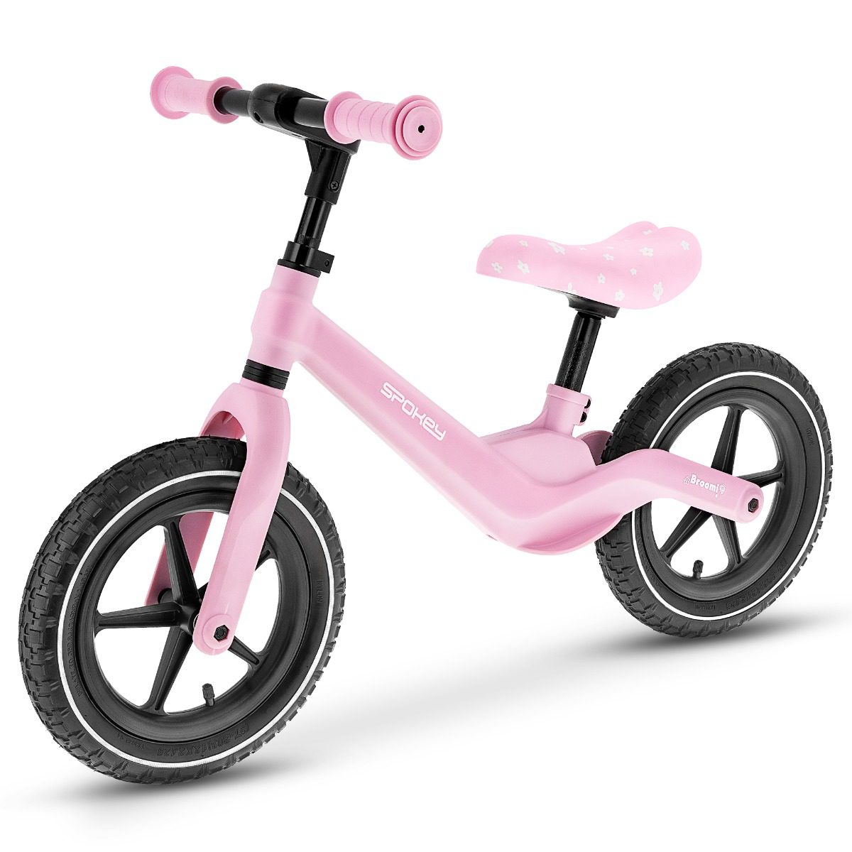 BROOMI loopfiets roze 12 inch BROOMI loopfiets roze 12 inch