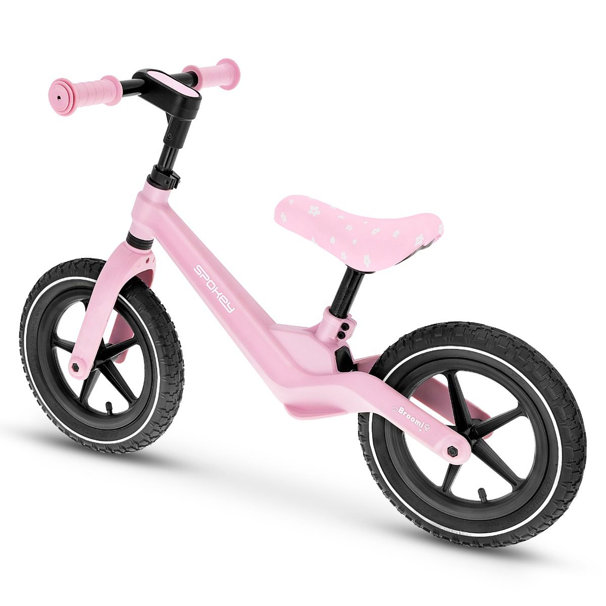 BROOMI loopfiets roze 12 inch BROOMI loopfiets roze 12 inch