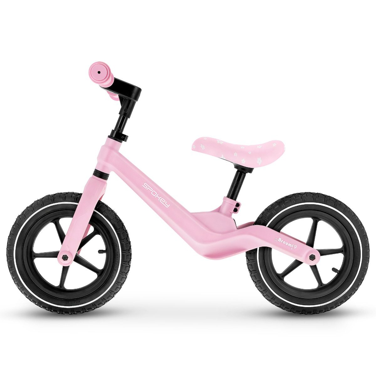 BROOMI loopfiets roze 12 inch BROOMI loopfiets roze 12 inch