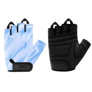 Fietshandschoenen blauw met grip Fietshandschoenen blauw met grip