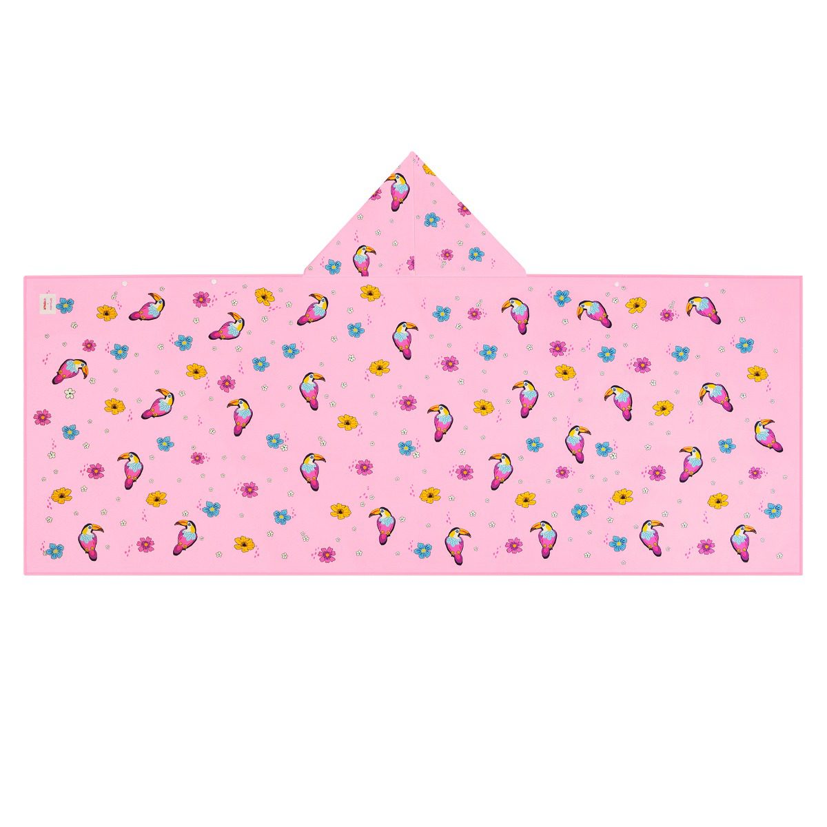 Kleurrijke capuchonhanddoek roze 70x175 cm Kleurrijke capuchonhanddoek roze 70x175 cm