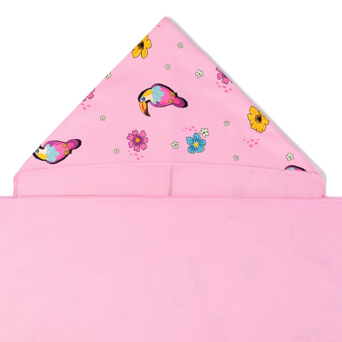 Kleurrijke capuchonhanddoek roze 70x175 cm Kleurrijke capuchonhanddoek roze 70x175 cm