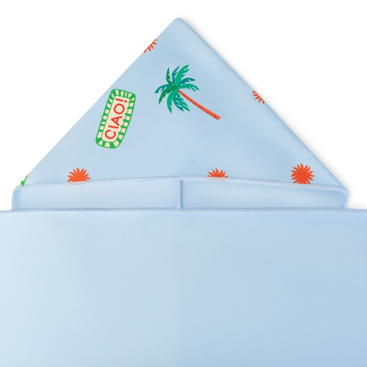 Kleurige kinderhooded handdoek blauw 70x175 cm Kleurige kinderhooded handdoek blauw 70x175 cm