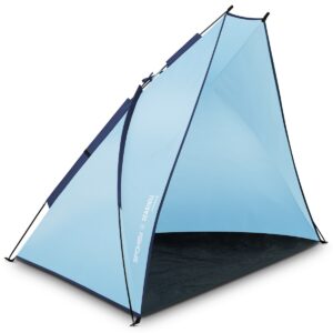 Strandtent Spokey Seashell blauw 200x120 cm