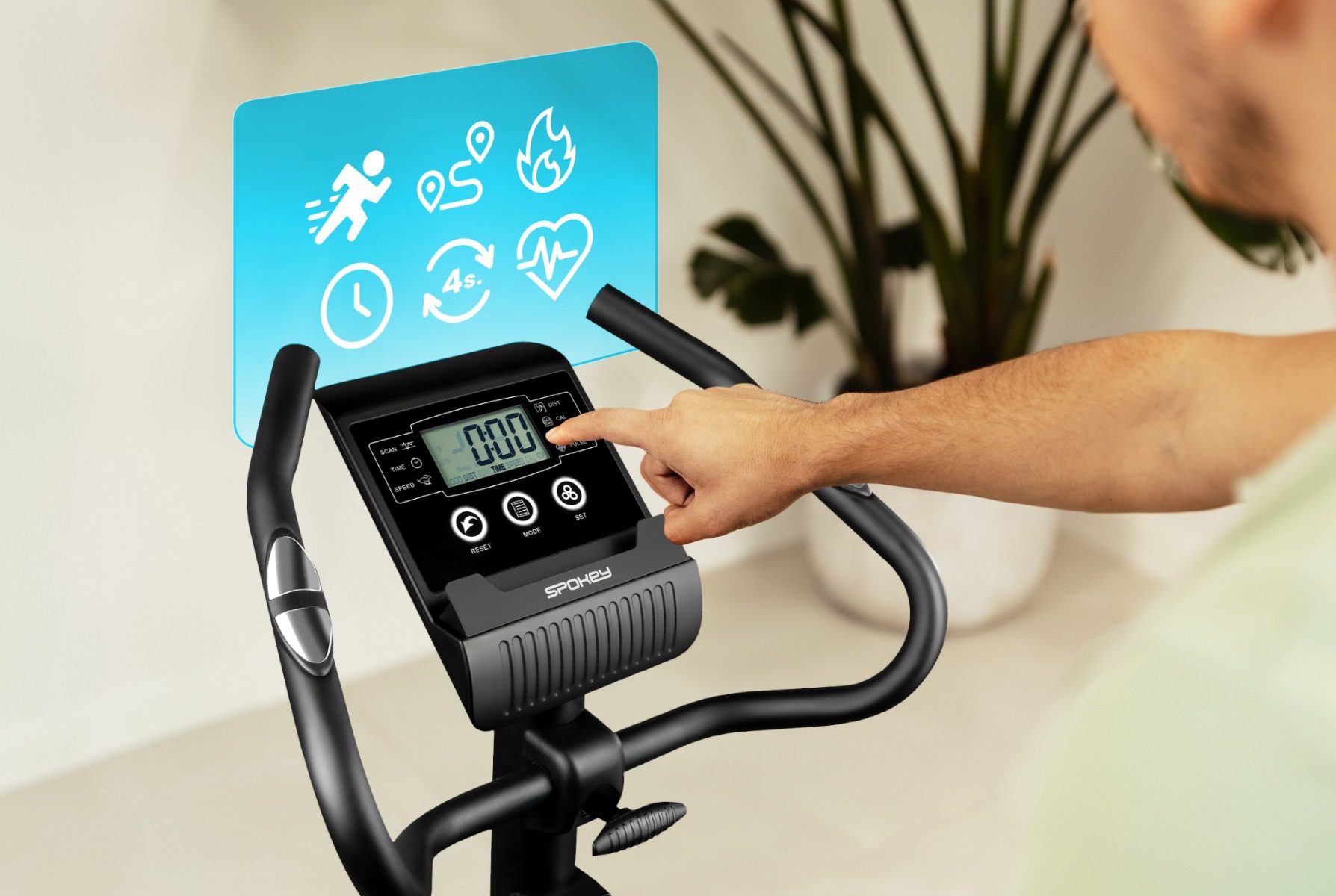 Hometrainer Spokey DUST met magnetische weerstand Hometrainer Spokey DUST met magnetische weerstand