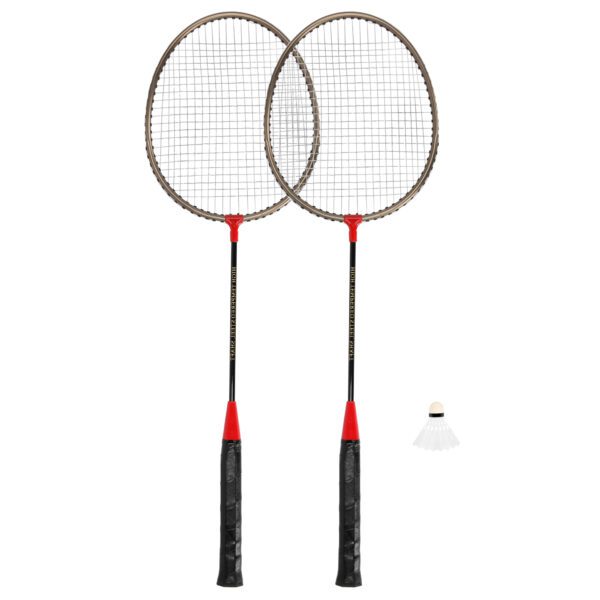 Badminton set met 2 rackets en shuttlecock - Spokey BADMNSET1