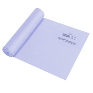 Weerstandsband - Paars - 200 x 15 cm - 7 kg weerstand - Geschikt voor krachttraining en yoga - Spokey RIBBON TEX LIGHT Weerstandsband - Paars - 200 x 15 cm - 7 kg weerstand - Geschikt voor krachttraining en yoga - Spokey RIBBON TEX LIGHT