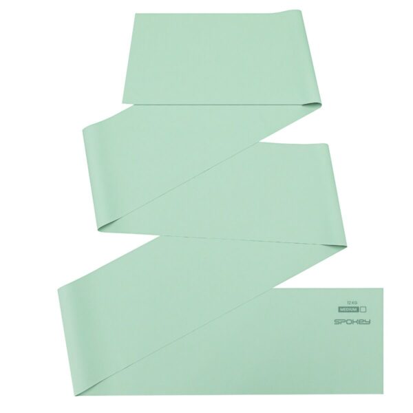 Weerstandsband - Groen - 200 x 15 cm - 12 kg weerstand - Geschikt voor krachttraining en yoga - Spokey RIBBON TEX MEDIUM